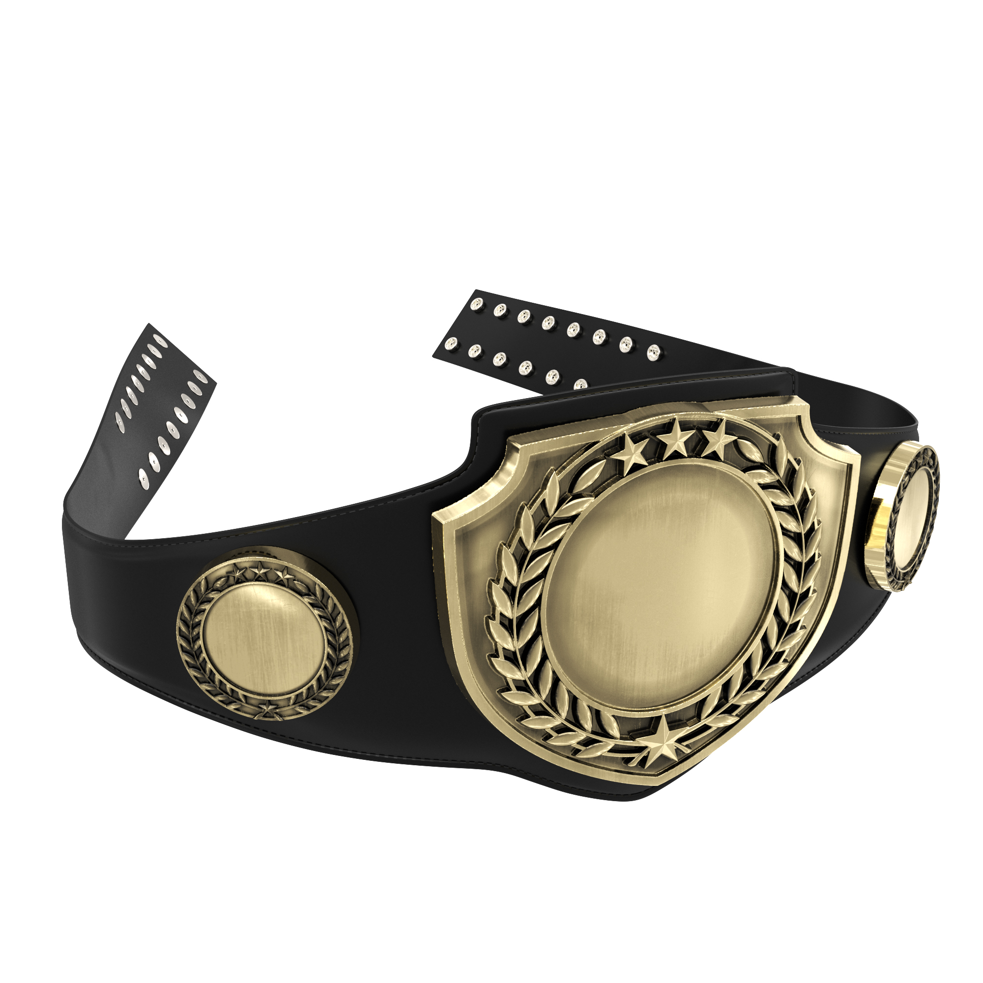 Express Vibraprint® Antique Bright Champion Award Shield Belt 24