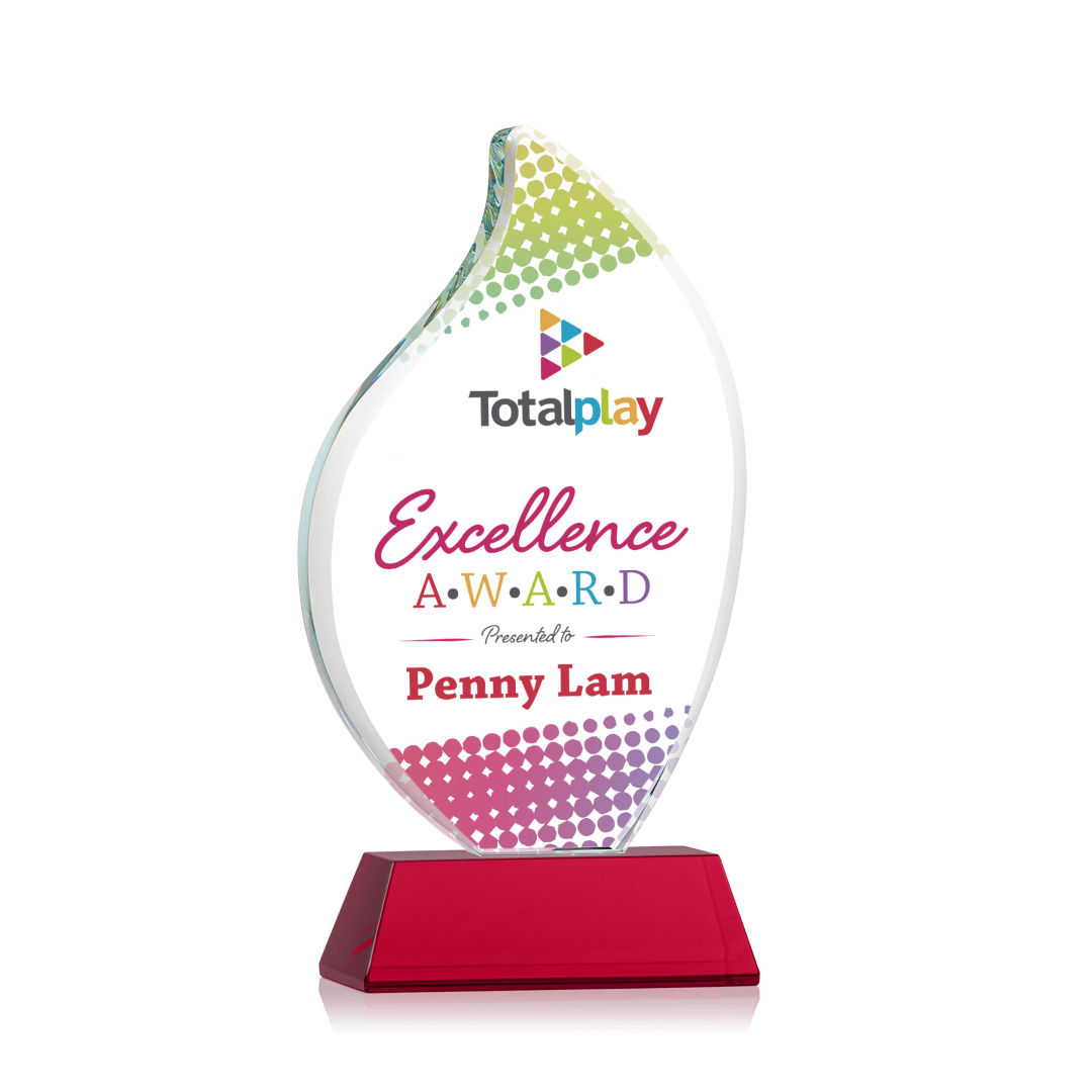 Odessy Flame Vividprint™ Award on Newhaven - Red 3