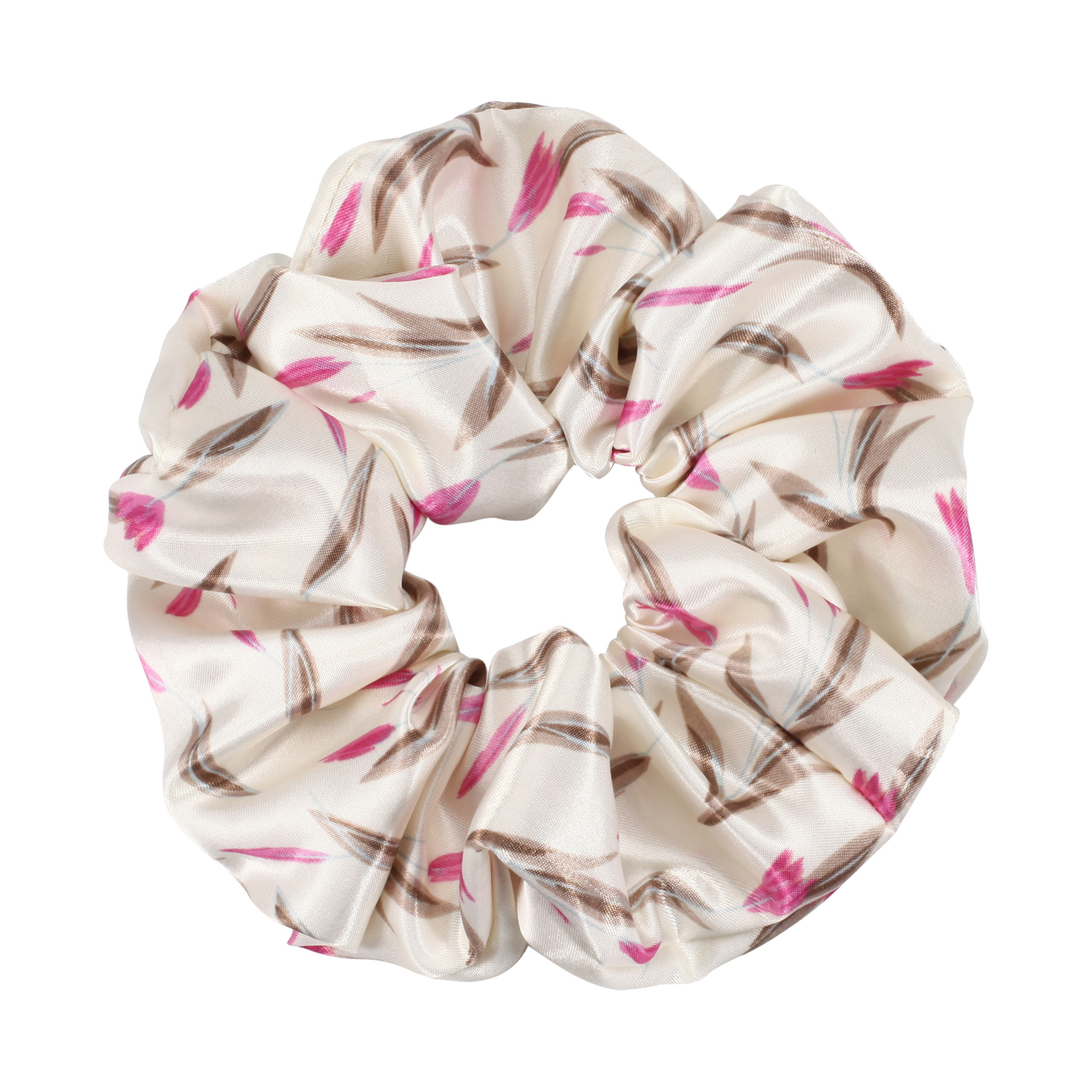Full Color Printed Satin Silk Hair Scrunchies 9