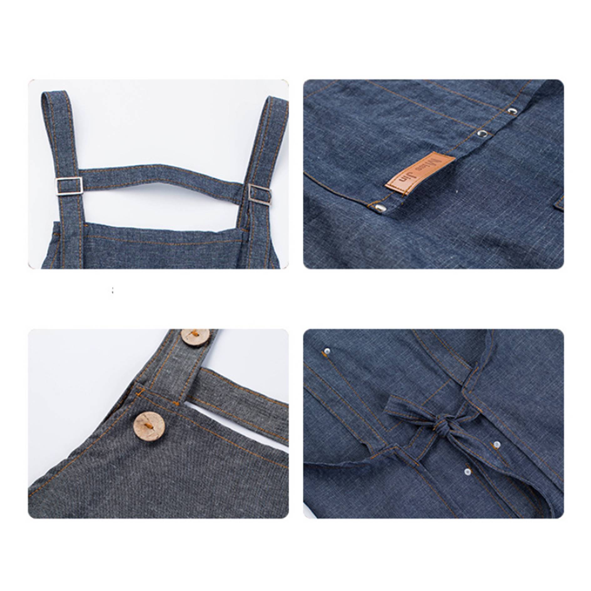 Adjustable Strap Denim Aprons 3
