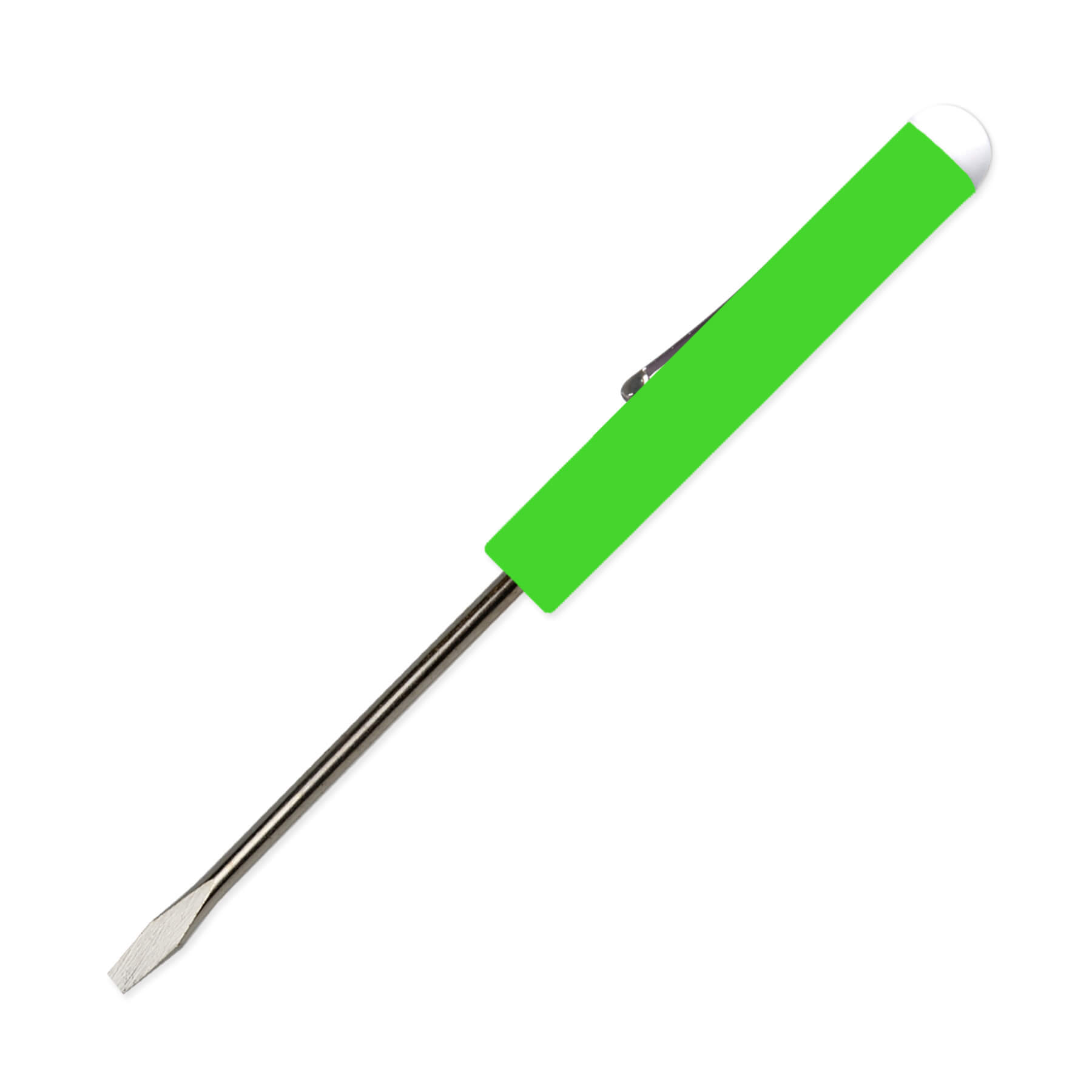 Pocket Screwdriver 1/8" Flat Tip Blade + Button Top 29