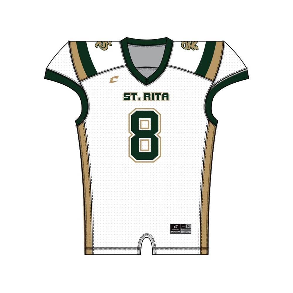 Juice Collegiate Lineman's Cut Football Jersey Pro-Power Dazzle/Power Mesh