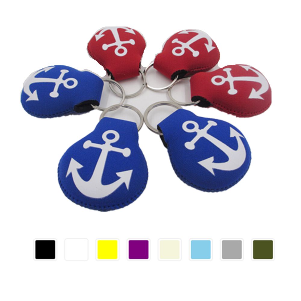 Neoprene Round Floating Key Ring Holder 3
