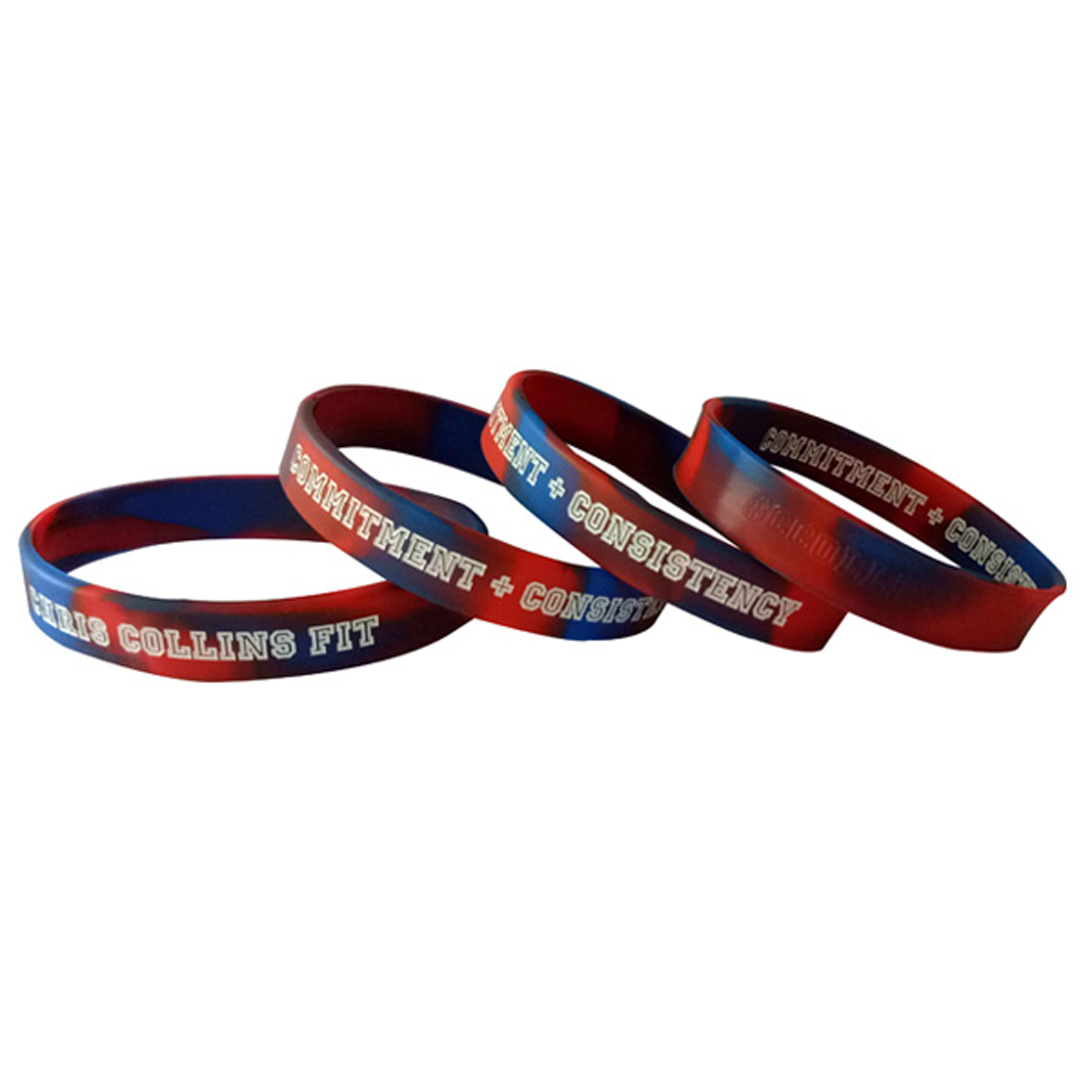 Deboss-Fill Silicone Wristbands 38