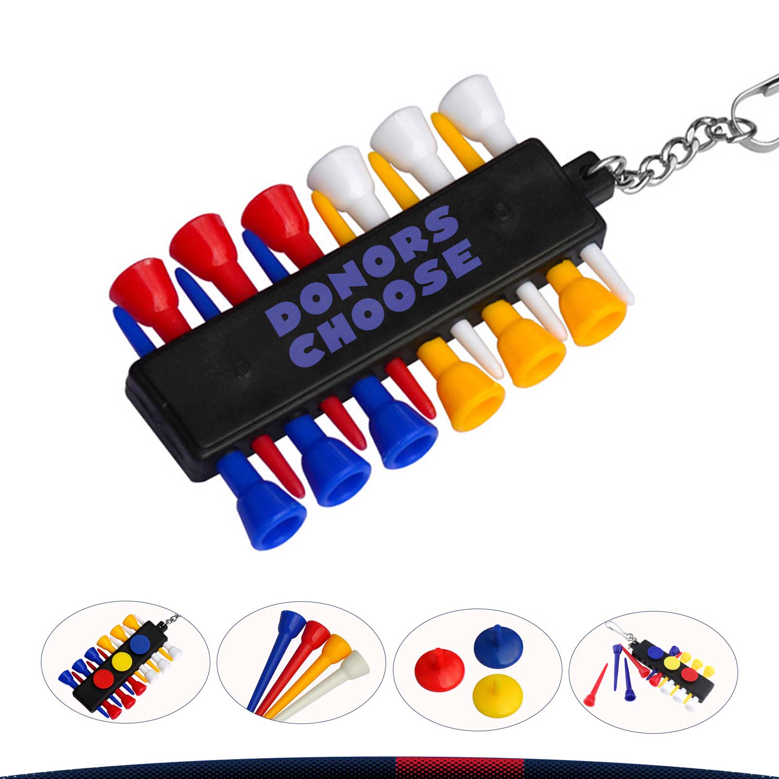 Golf Tee Caddy Set 2