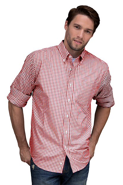 Easy-Care Gingham Check Shirt 5