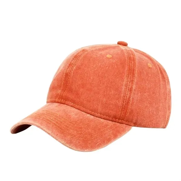 Vintage Pigment Dyed Dad Cap with Relaxed Fit Baseball Hat 5