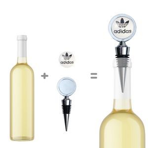 Elegant Wide Rim Round Medal Wine Stopper Cork 9