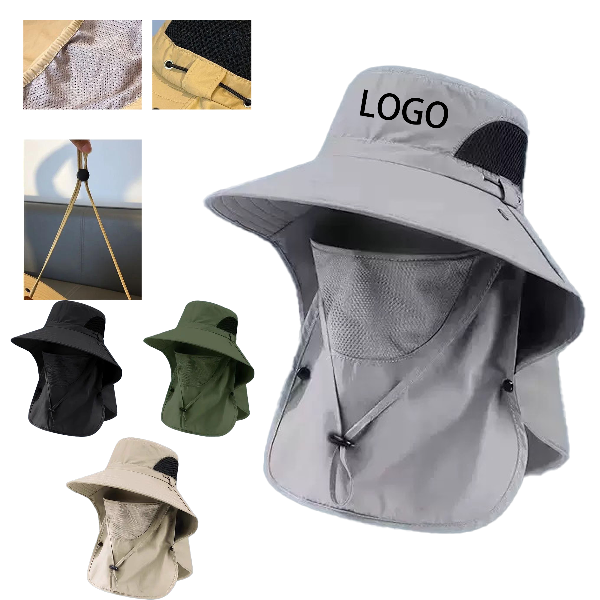 Adjustable Mesh Ventilation Sun Shade Cap 2