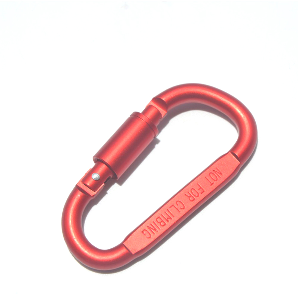 #8 D-shaped 22g high quality frosted carabiner backpack hook 9
