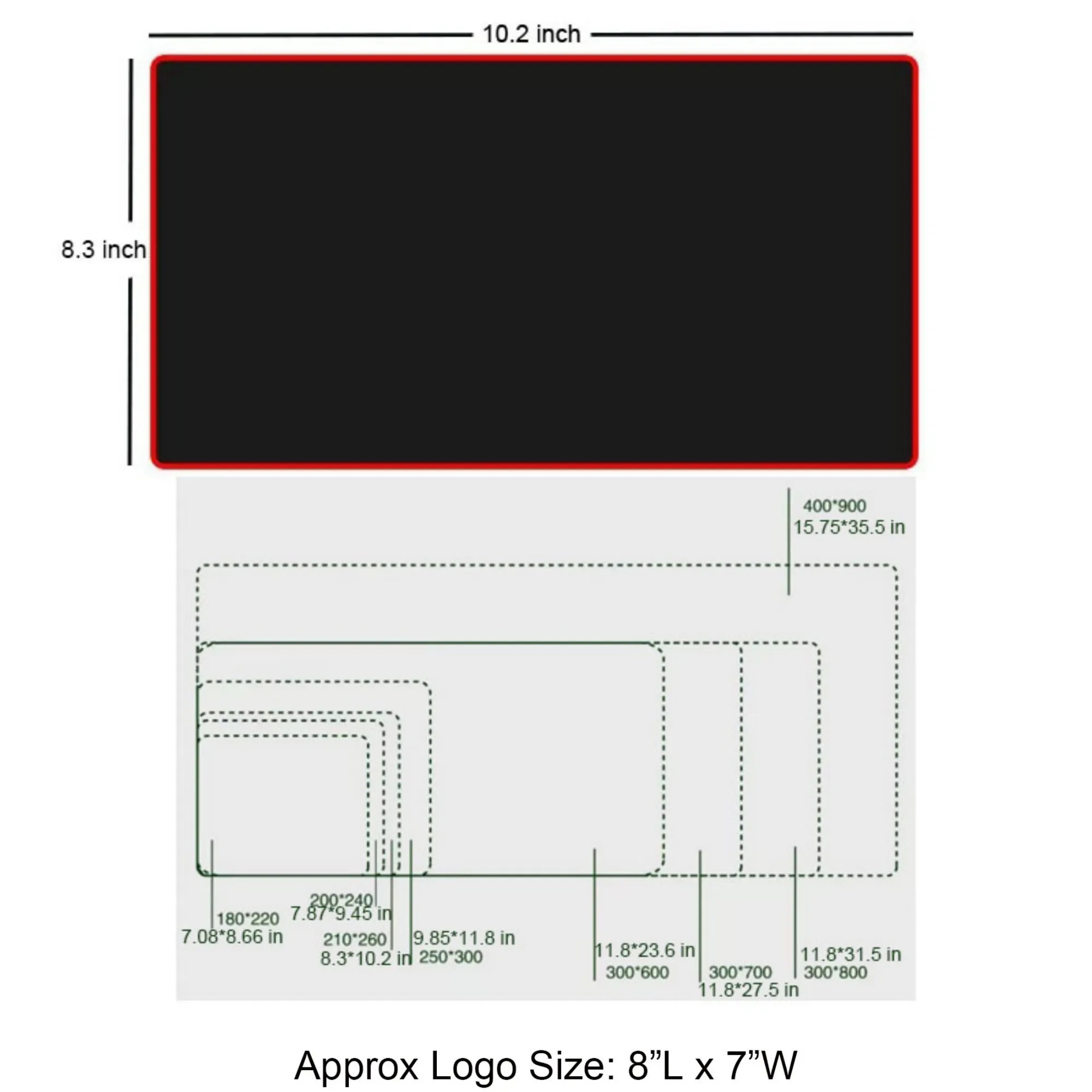 Stitched Edge Mouse Pad 9