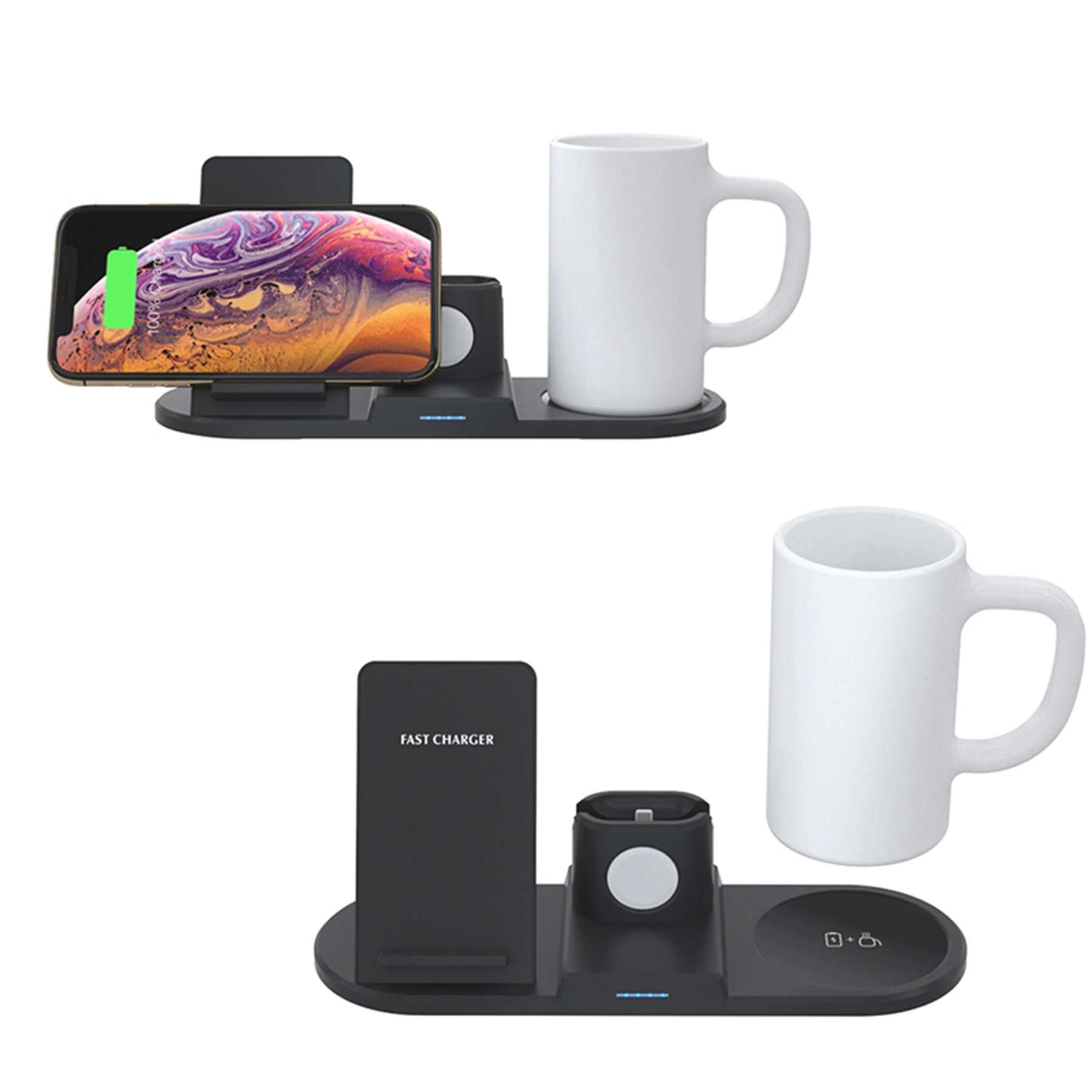 15W Multi-function Wireless Charger with Heating Cup 2