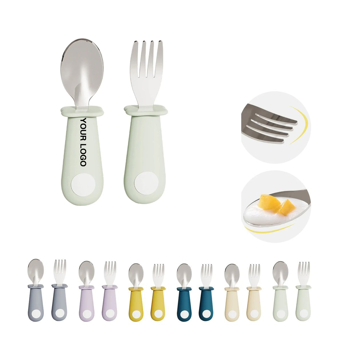 Early Stage Feeding Set with Baby Safe Utensils 6