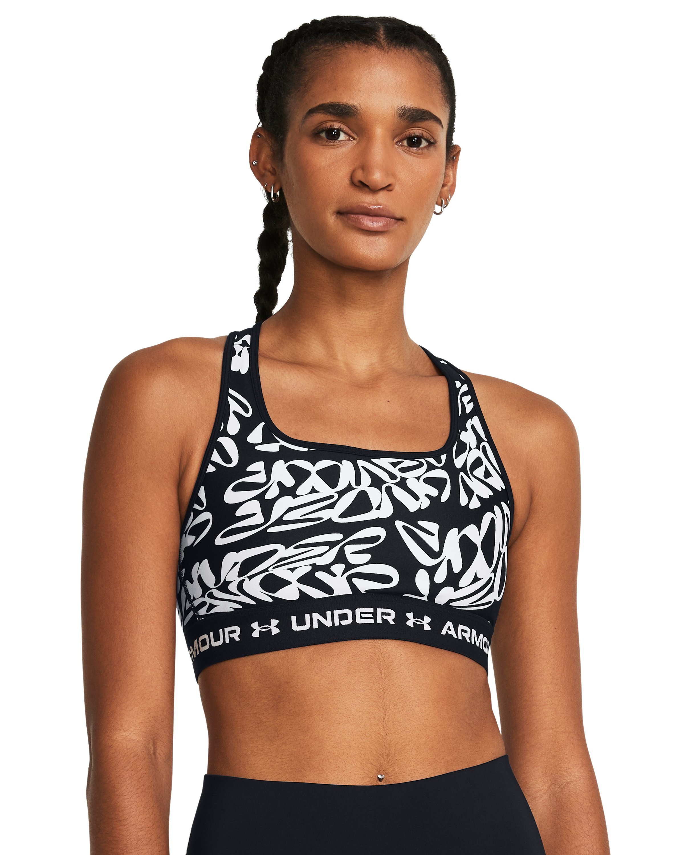 Crossback Mid Printed Women's Sports Bra 9