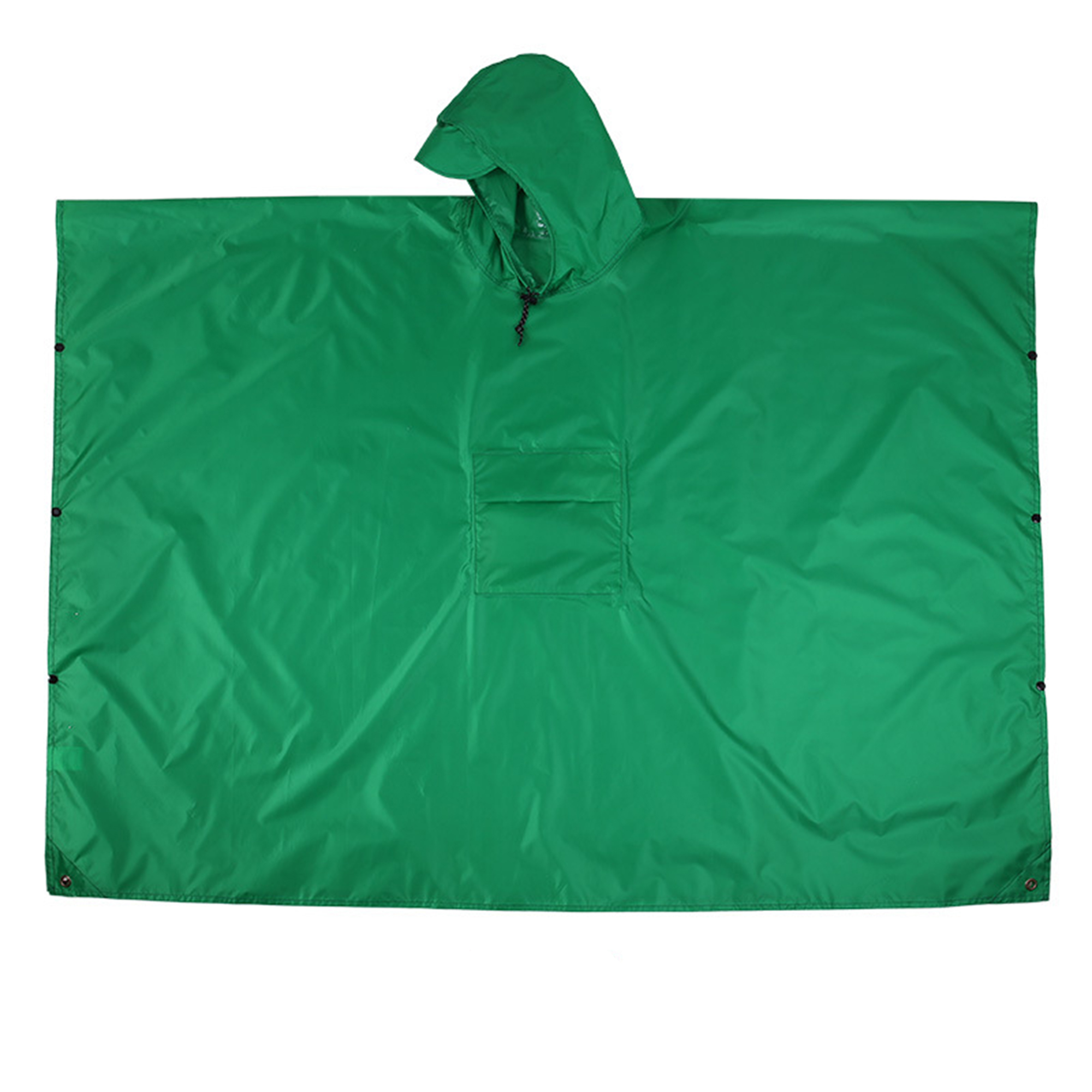 Three In One Polyester Poncho With Pack Cover And Ground Sheet 82.7" x 55.1" 6