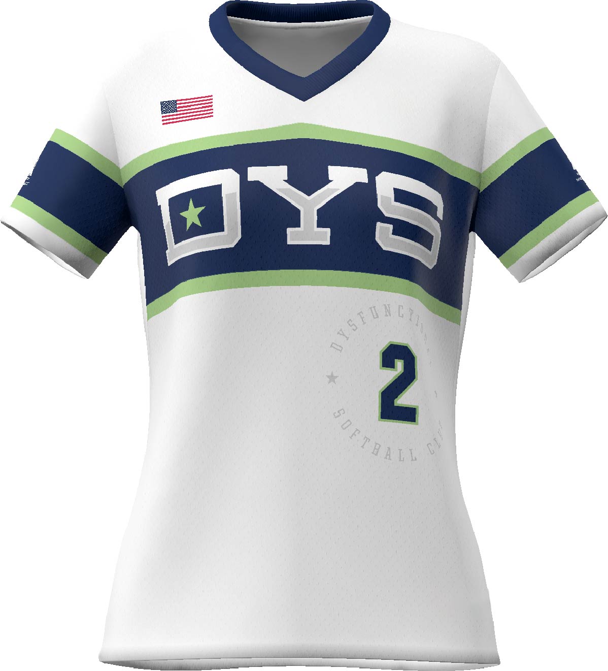 Rise V-Neck Softball Jersey - Select 2