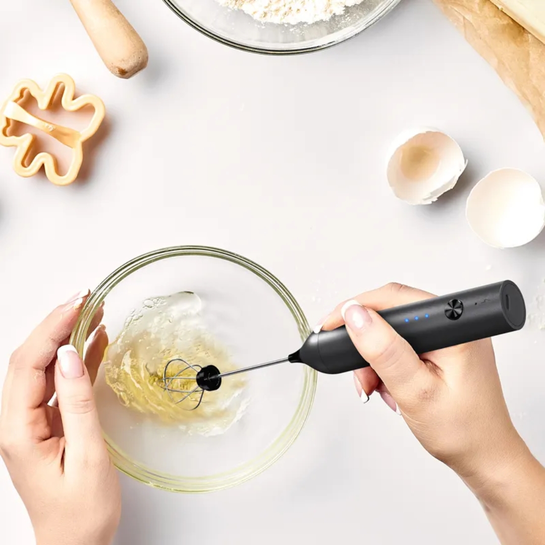 CafePro Electric Milk Frother – Rechargeable with 3 Speed Settings 8