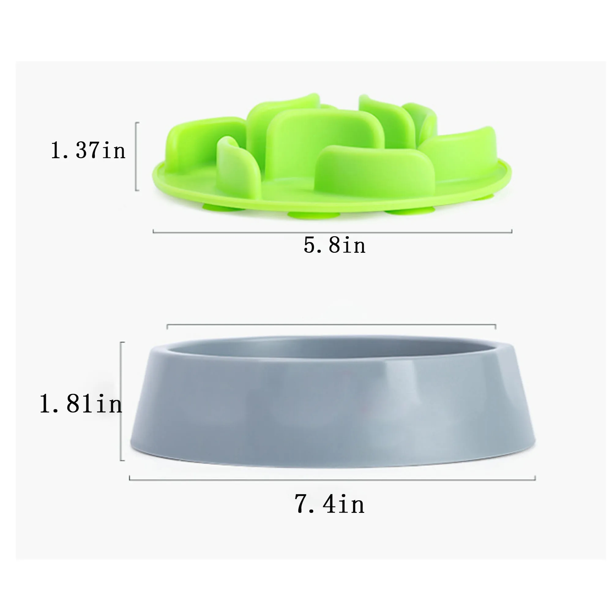 Slow Feeder Dog Bowls With Suction Cup 2