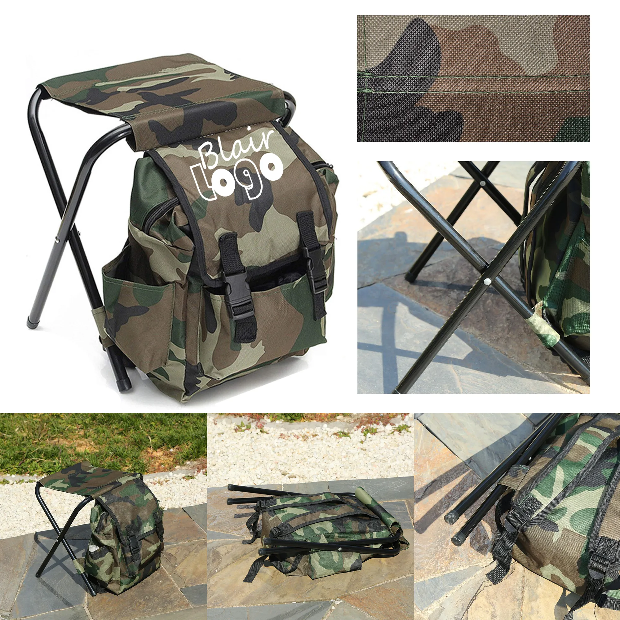 Portable Hiking Backpack Stool 4