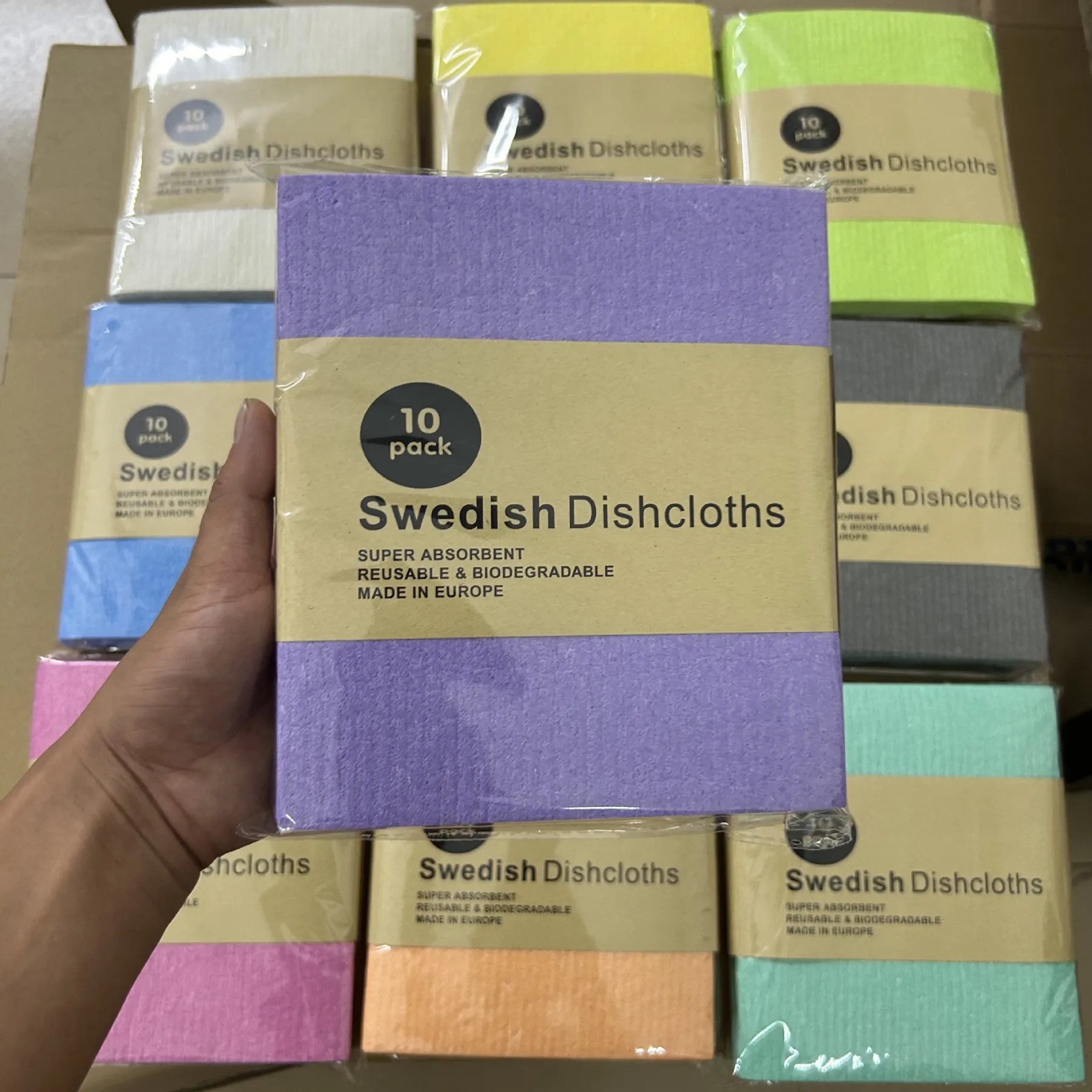 Solid Color Degradable Napkins Cloth 4