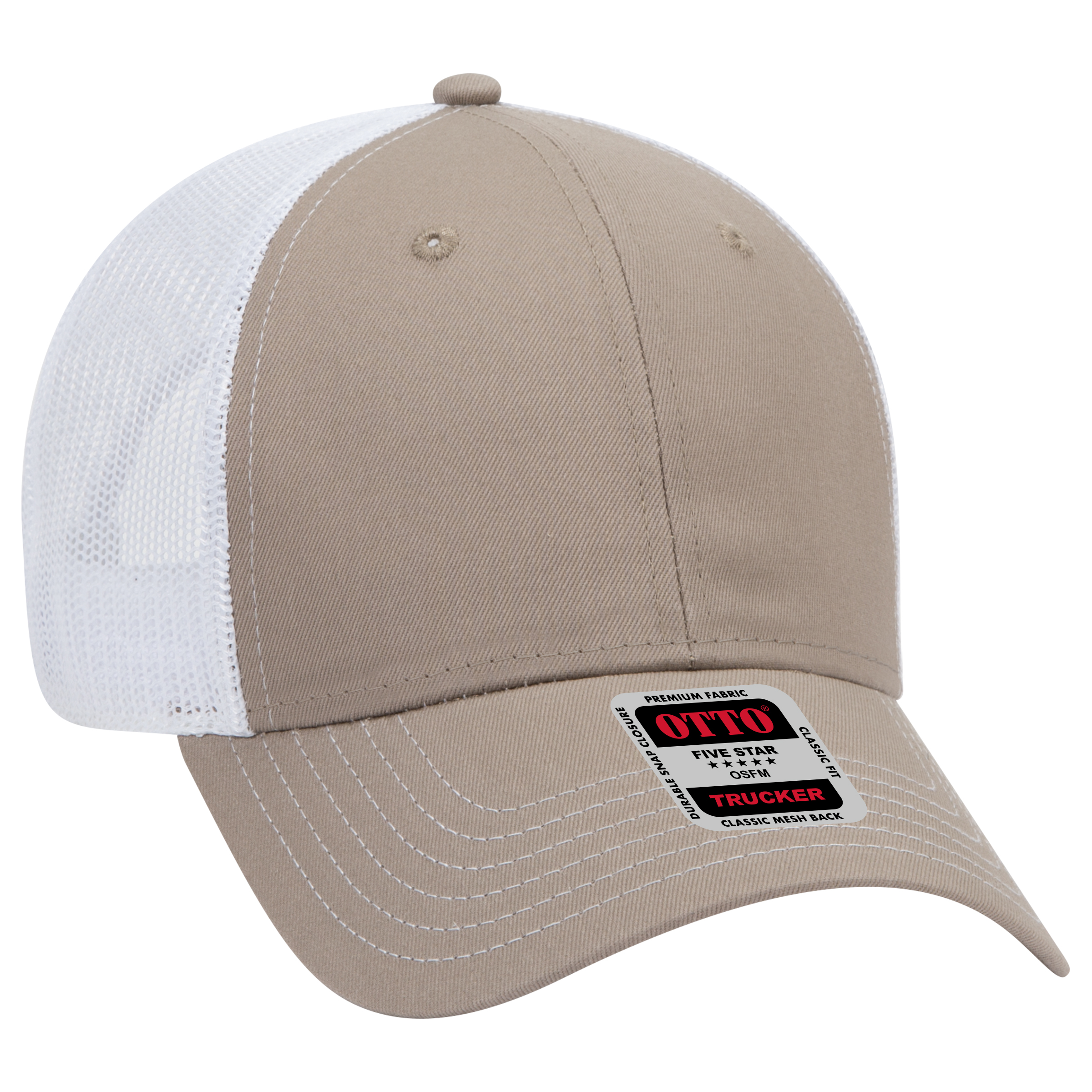 OTTO CAP® 6 Panel Low Profile Mesh Back Trucker Hat 198