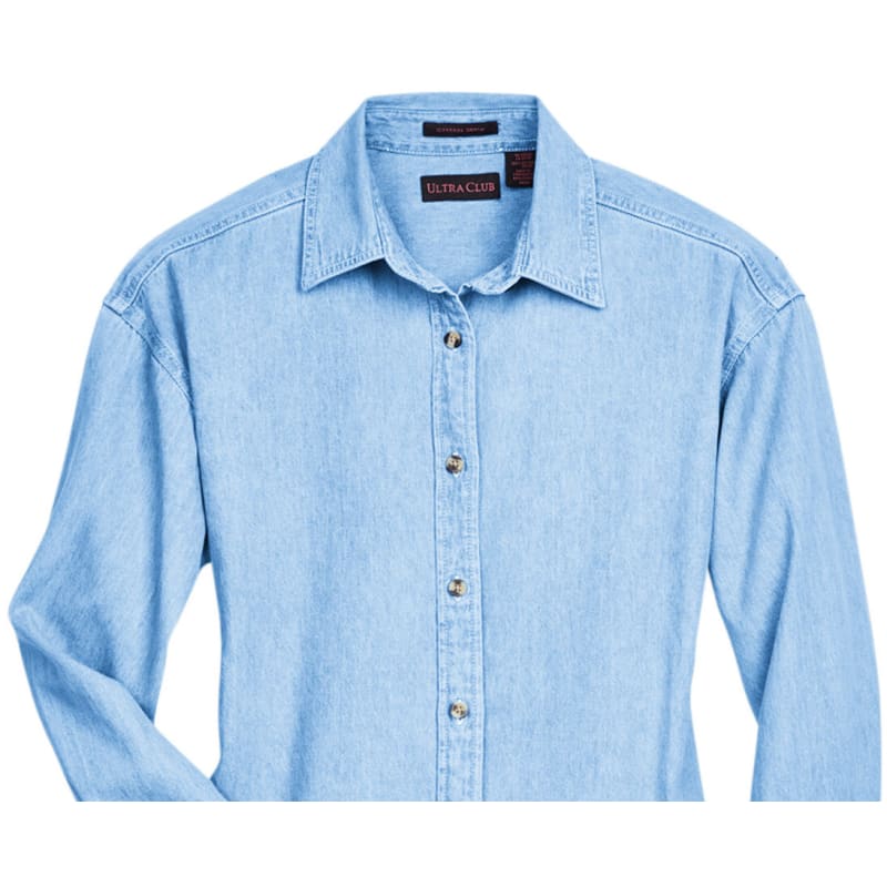 UltraClub Ladies' Cypress Denim 5
