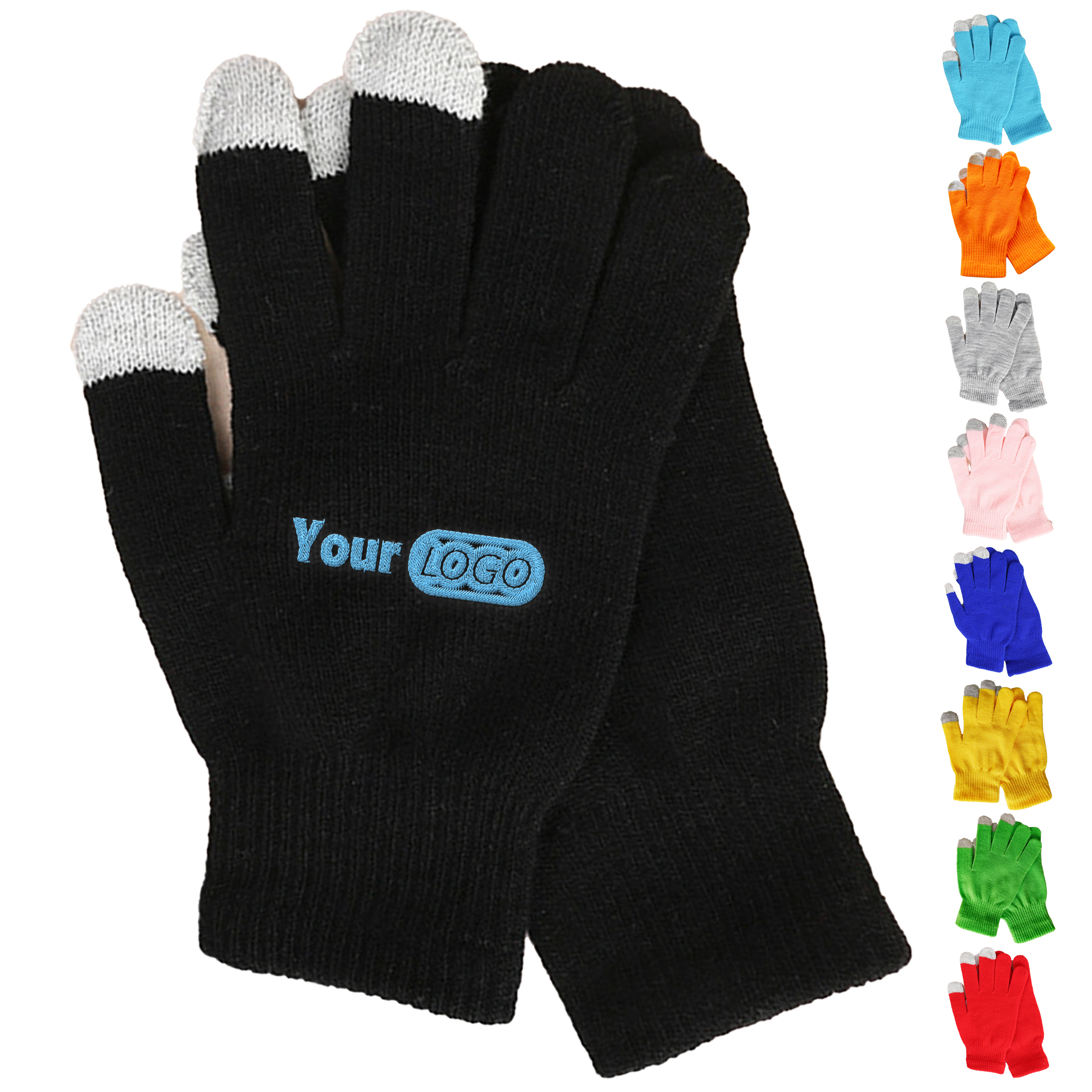 Acrylic Knitted Touch Screen Warm Gloves 6