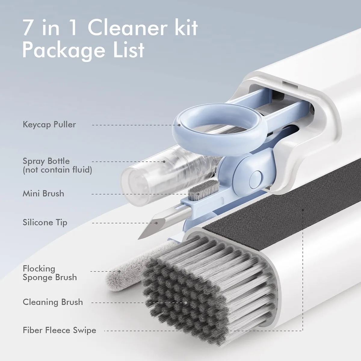 Keyboard Cleaning Brush Kit Earphone Cleaner 6