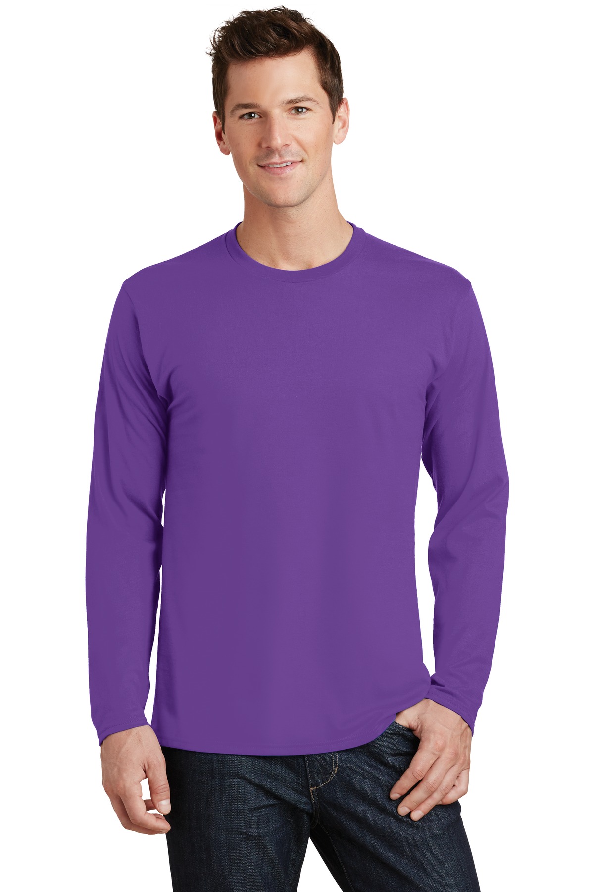 Port & Co Long Sleeve Fan Favorite Tee. PC450LS 24