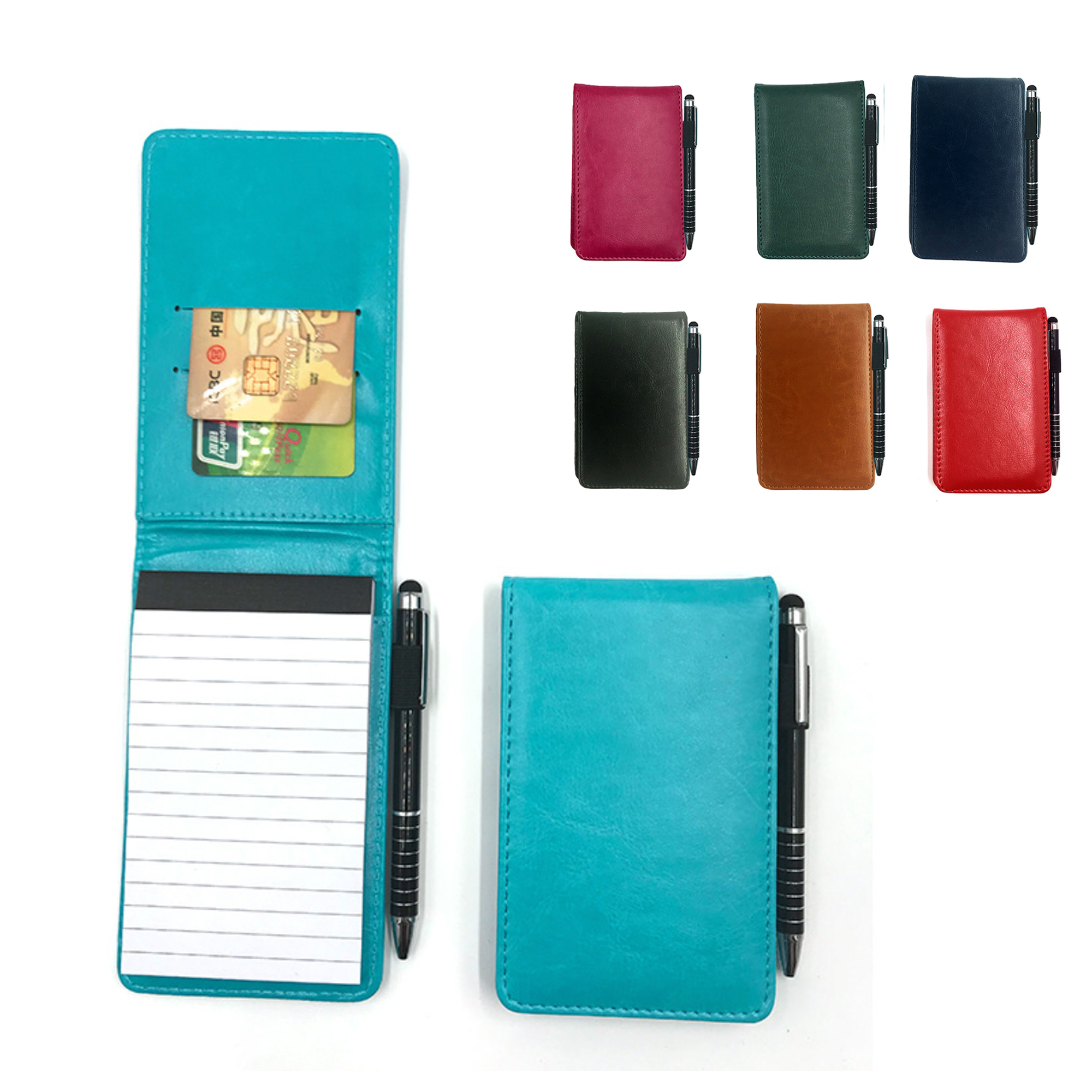PU Pocket Notepad and Metal Ballpoint Pen 2