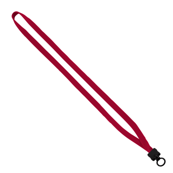 1/2" Cotton Lanyard with Plastic Clamshell & O-Ring 4