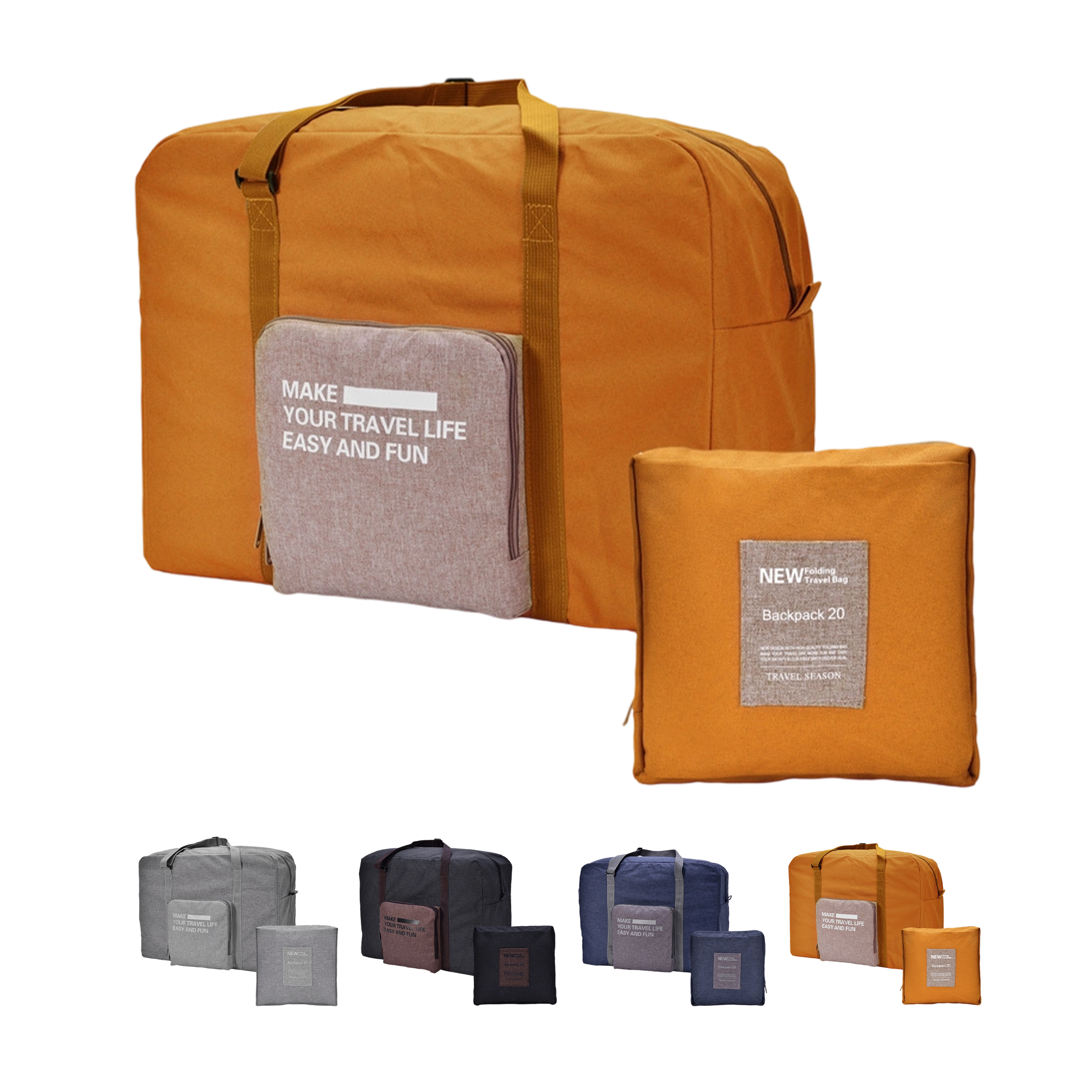 Oxford Foldable Travel Duffle 17.8" By 13.8" 7