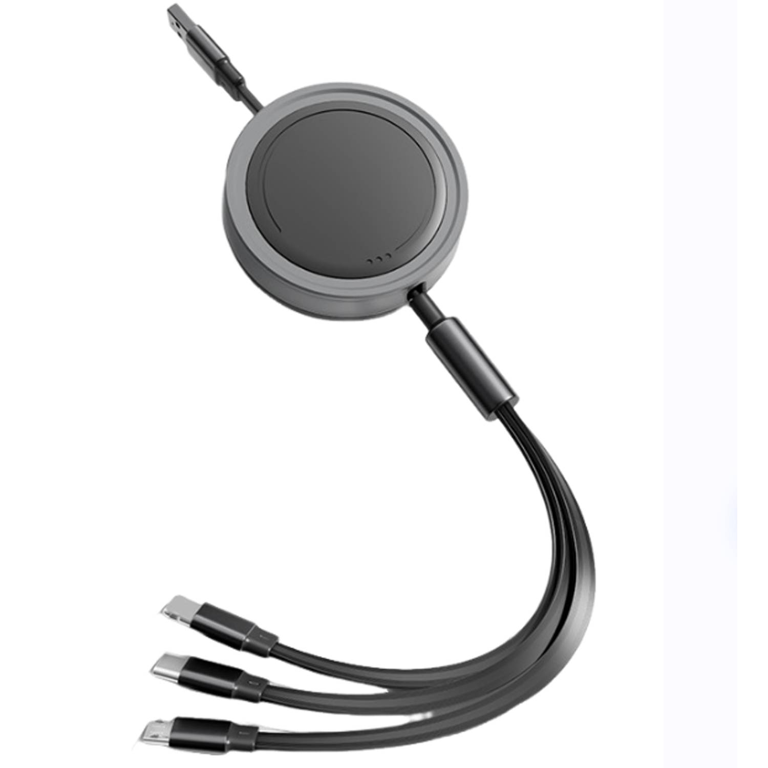 66W 3 in 1 Retractable Fast Charging Cable 7