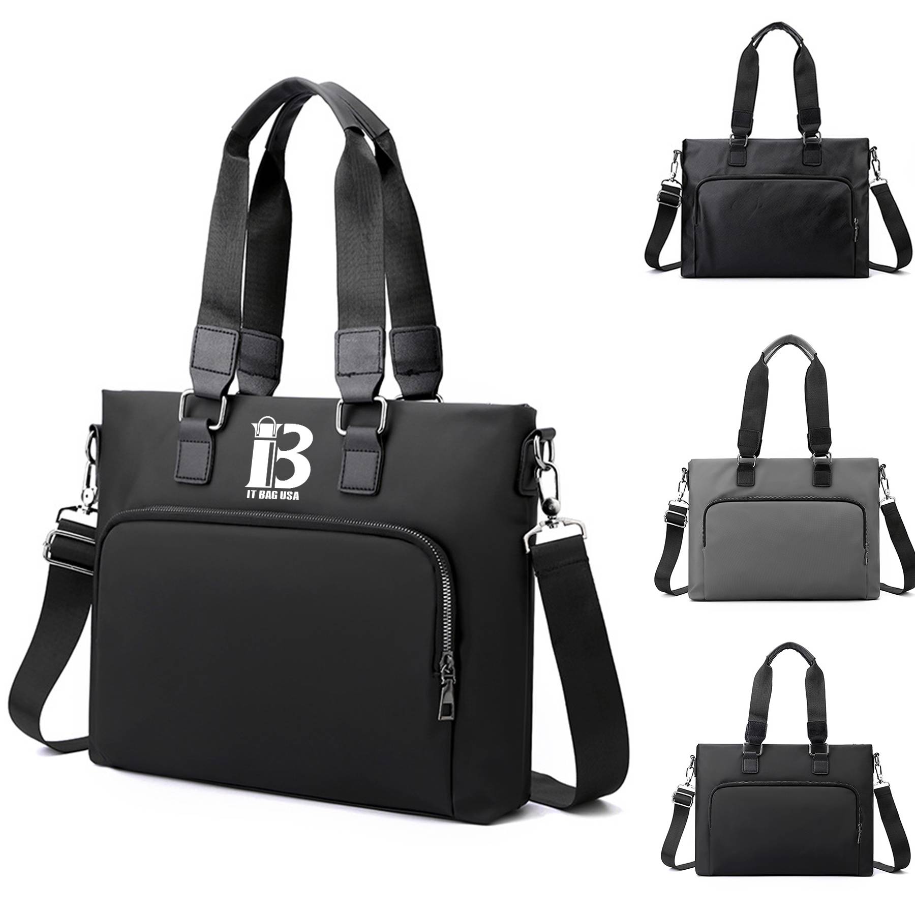 Polyurethane Business Waterproof Laptop Cross-body Bag