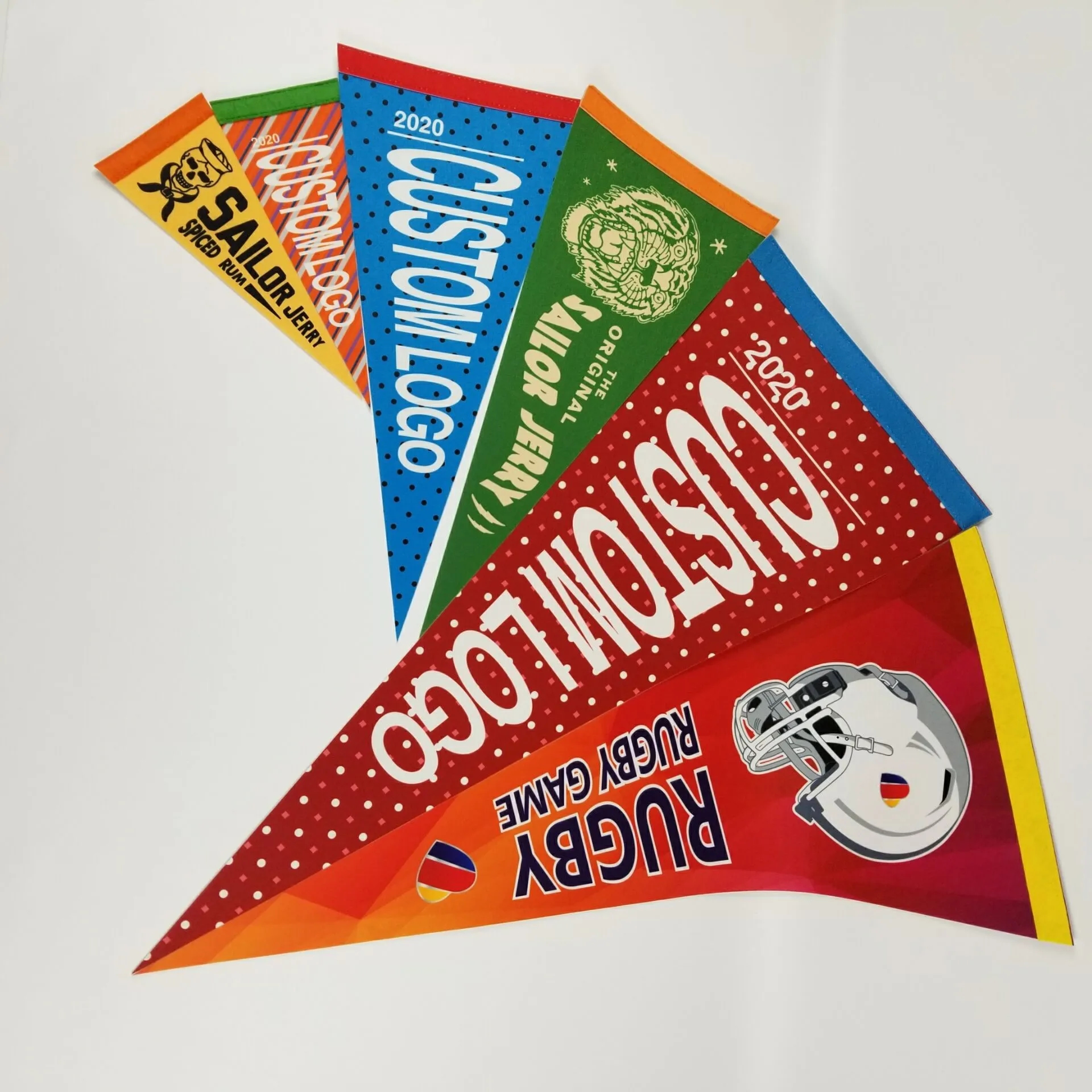 Full Colour Felt Camping Triangle Flag 3