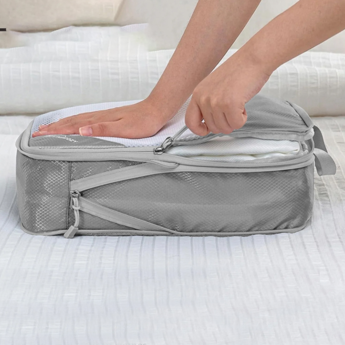 6-Piece Waterproof Travel Organizer Set with Compression 6