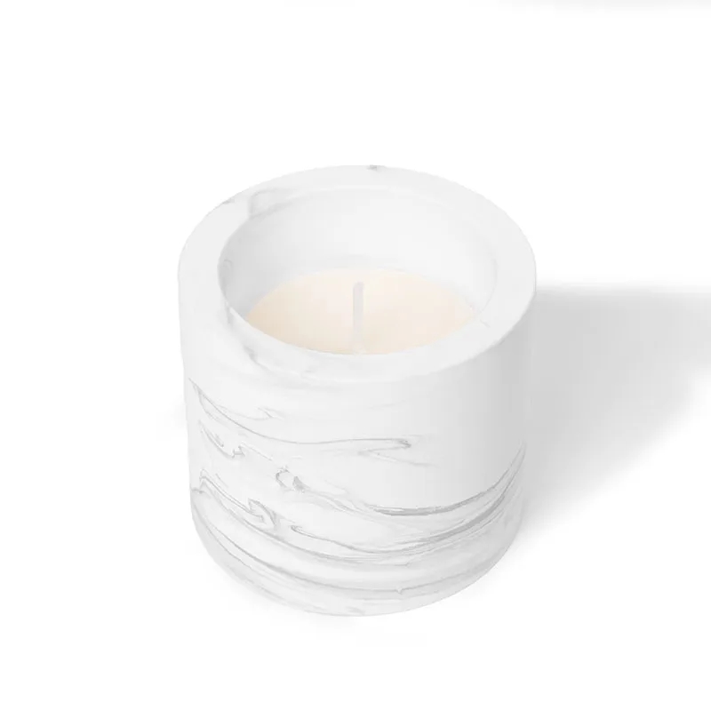 ZenGlow Soy Candle in Plaster Jar 4