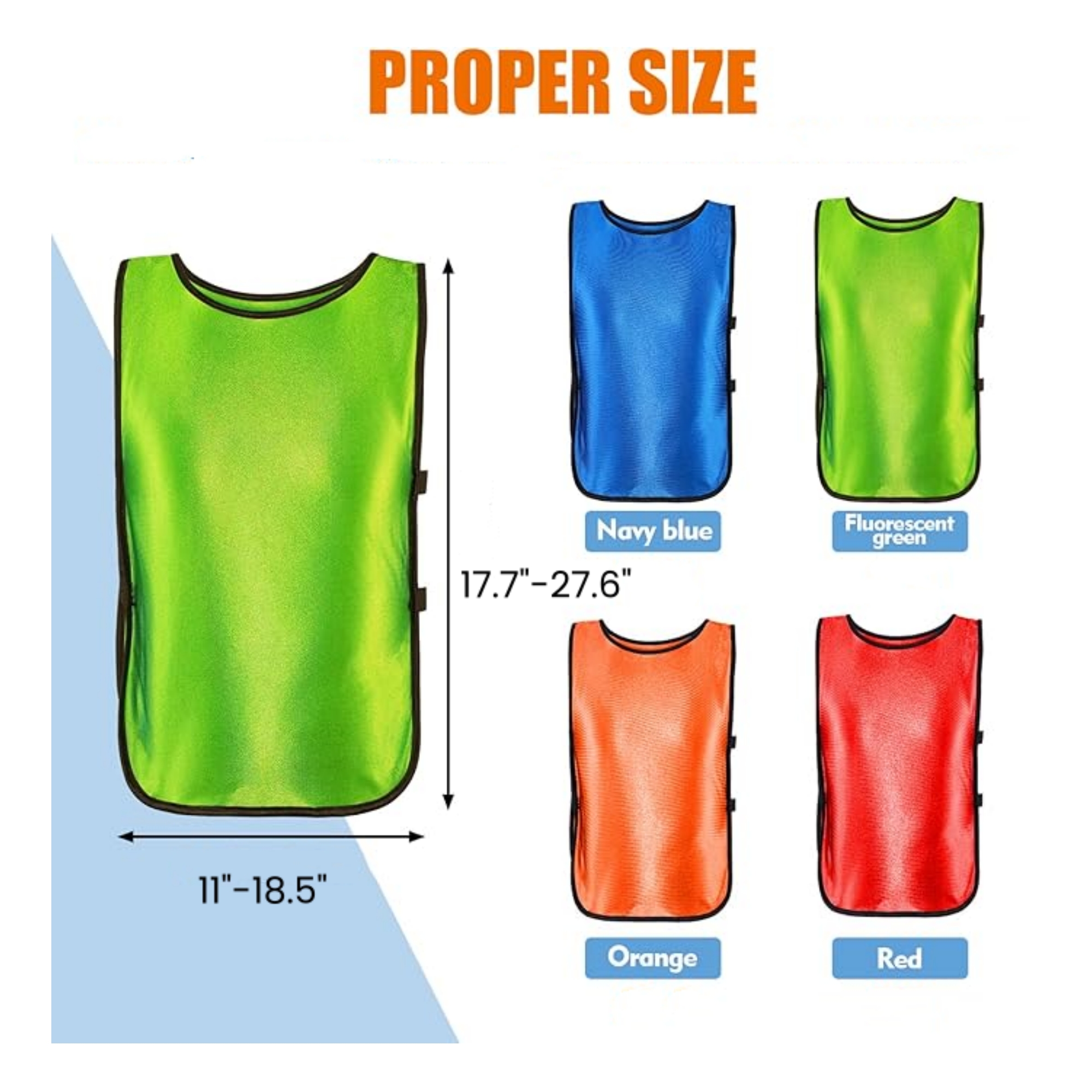 Teams Pinnies for Children Adults 3