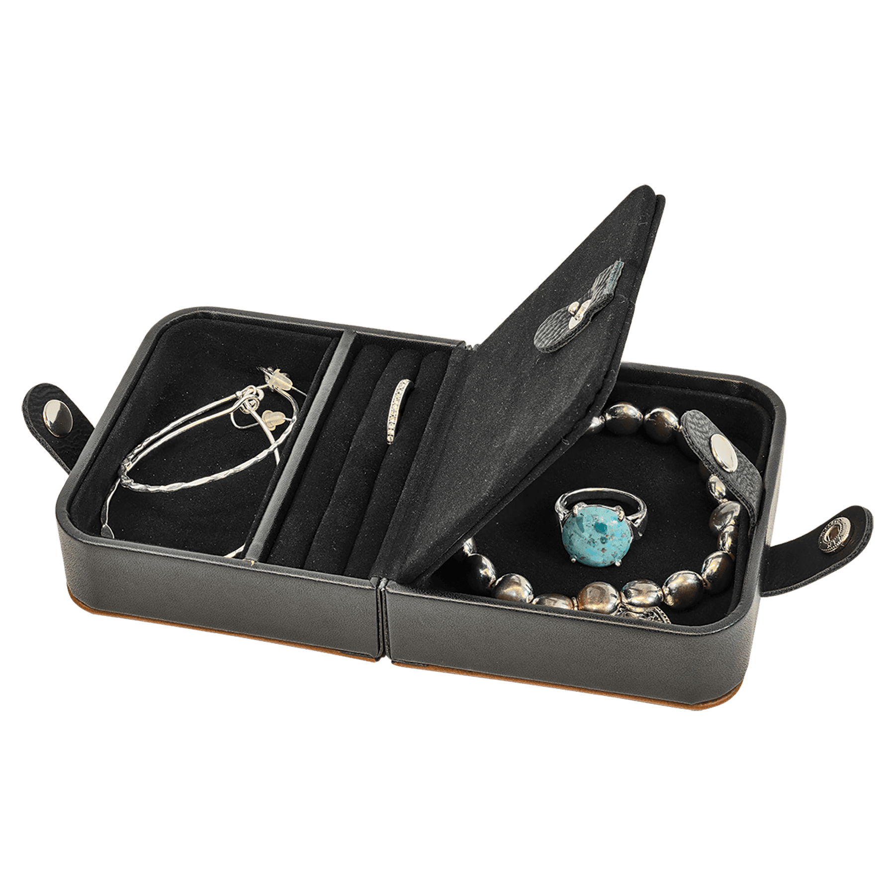 7 1/2" X 4 1/2" Leatherette Jewelry Box 17