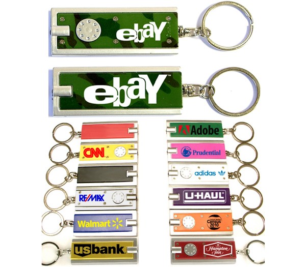 Rectangular Flashlight Key Chain