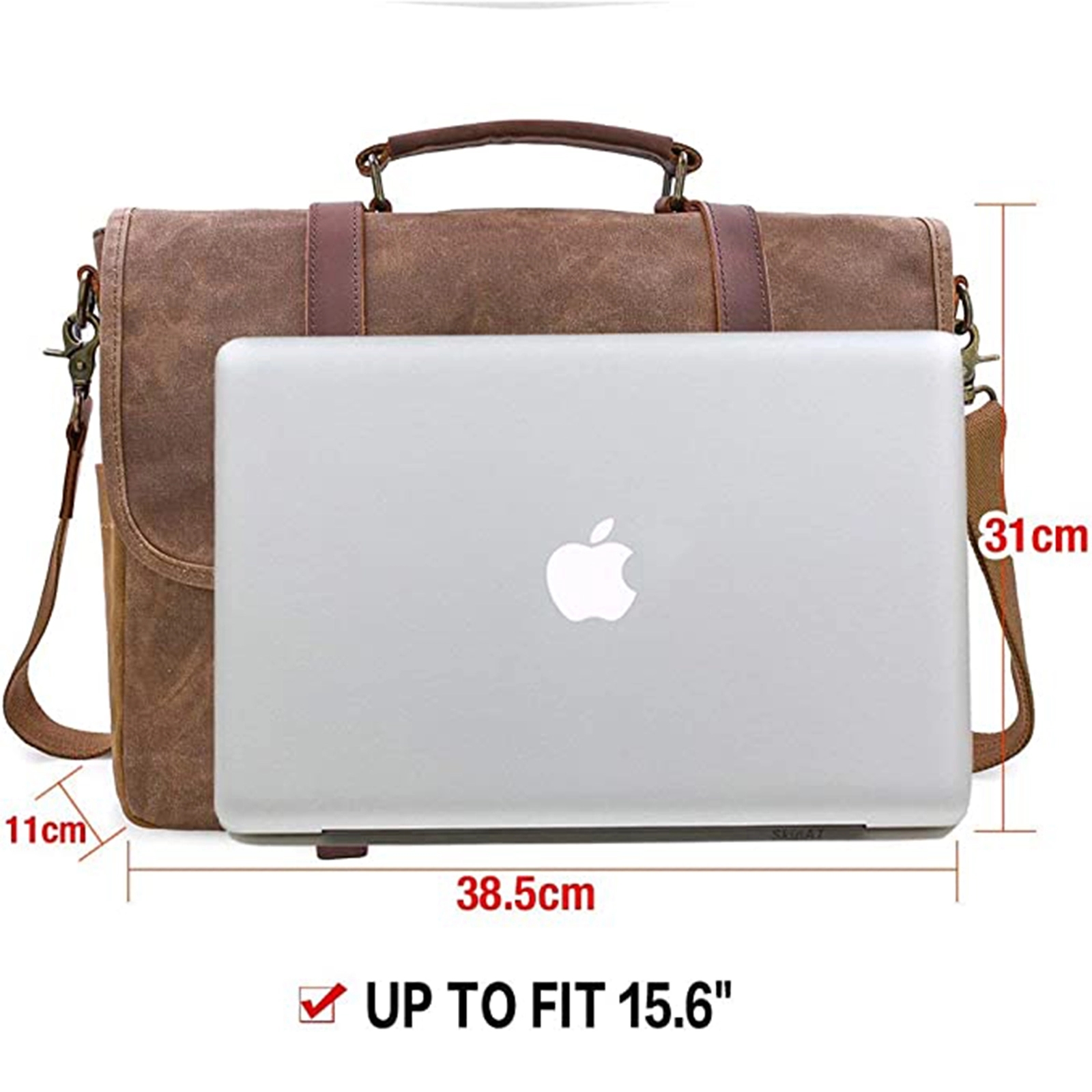 Mens Messenger Bag 15.6 Inch Waterproof 5