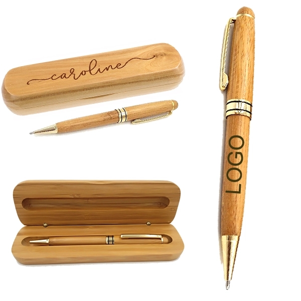 Bamboo Case & Pen Gift Sets 5