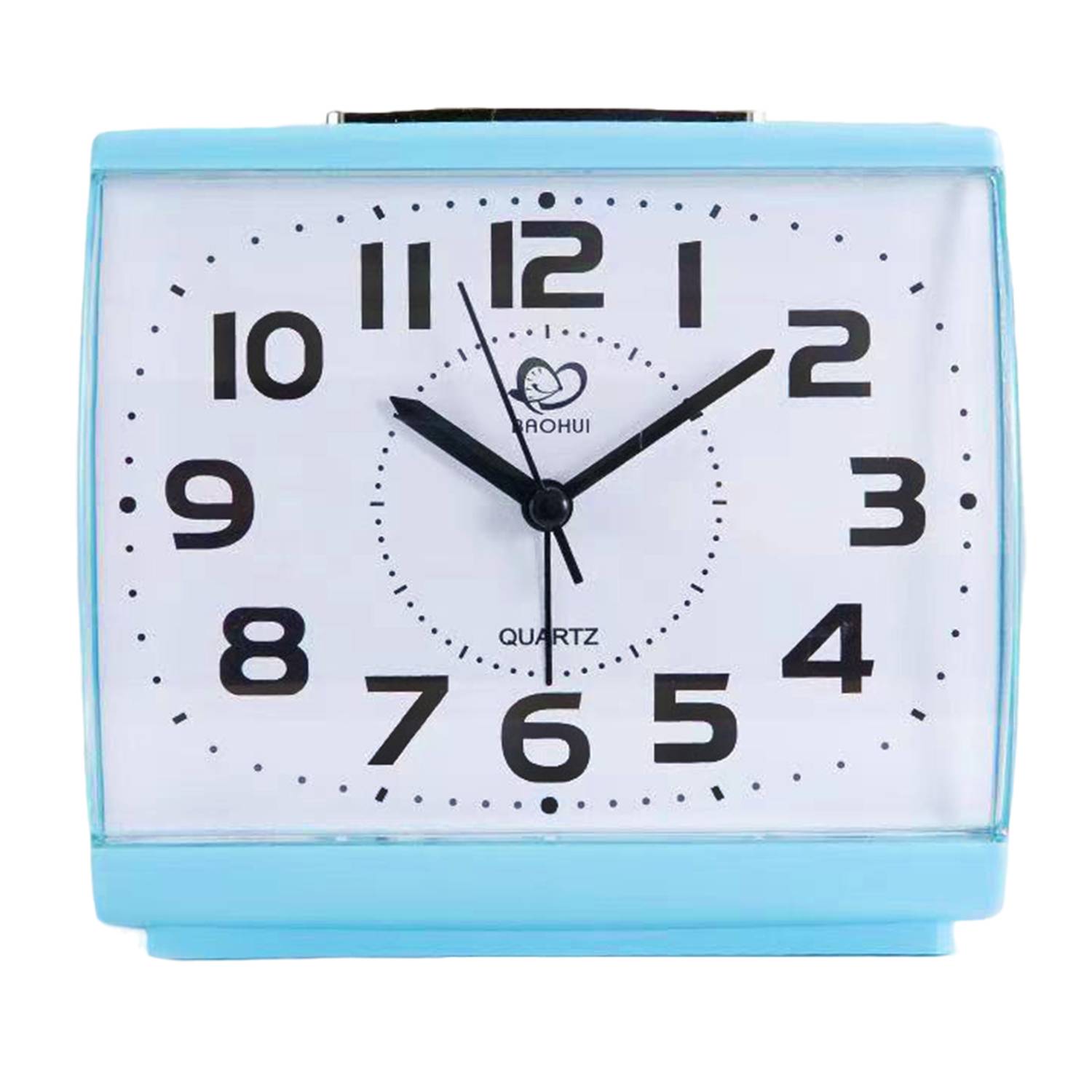 Silent Square Analog Alarm Clock 9