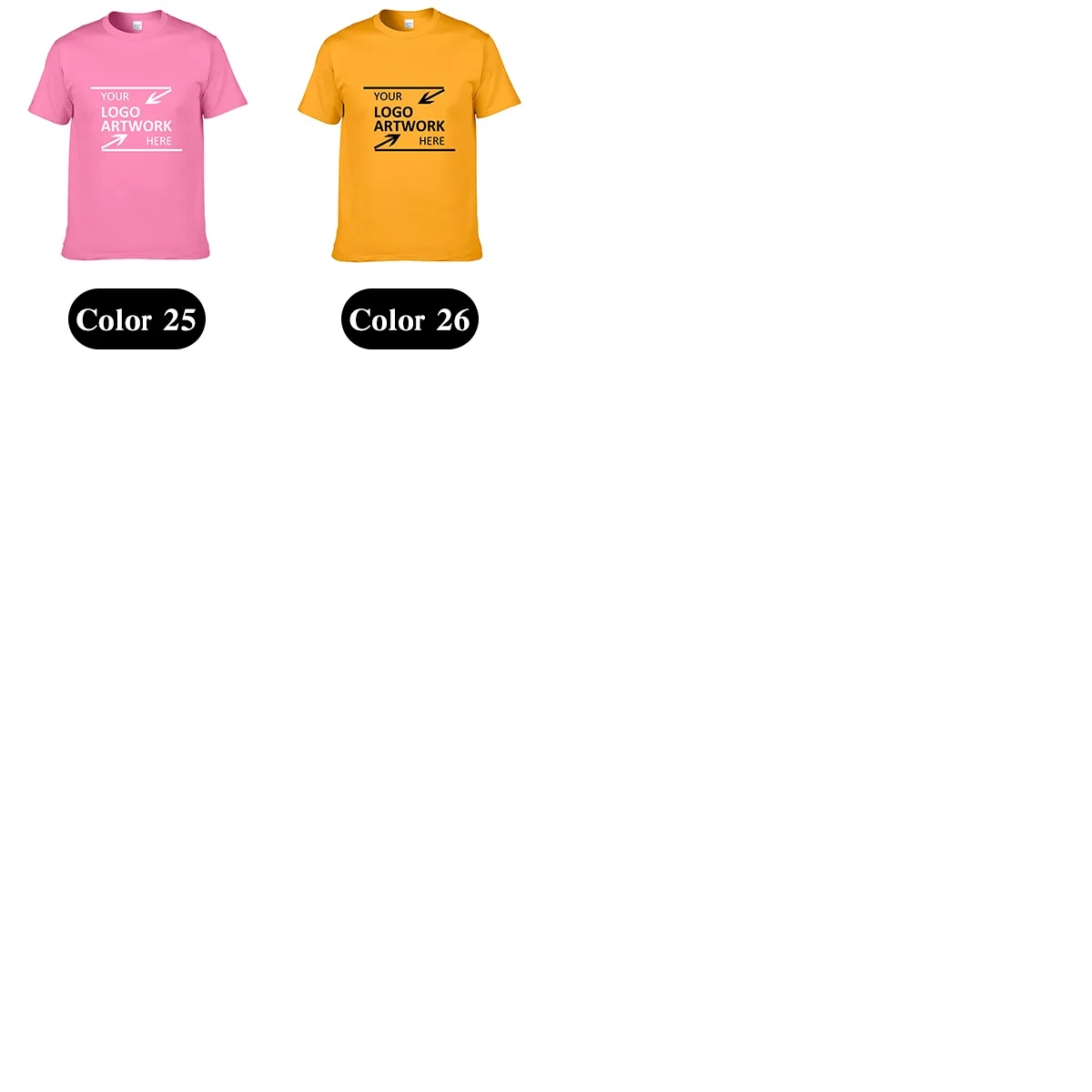 Custom 180g Cotton Tshirts Wholesale Bulk Blank Mens Tee For Printing 5