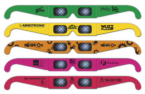 Fireworks Glasses - Neon Frames - Custom Imprint 3