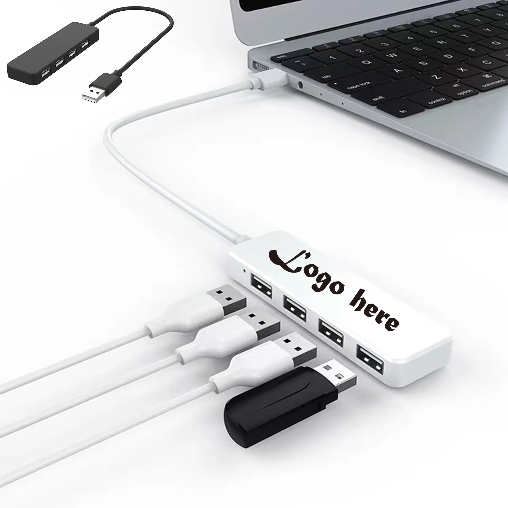 4-Port USB Ultra Slim Data Hub 2