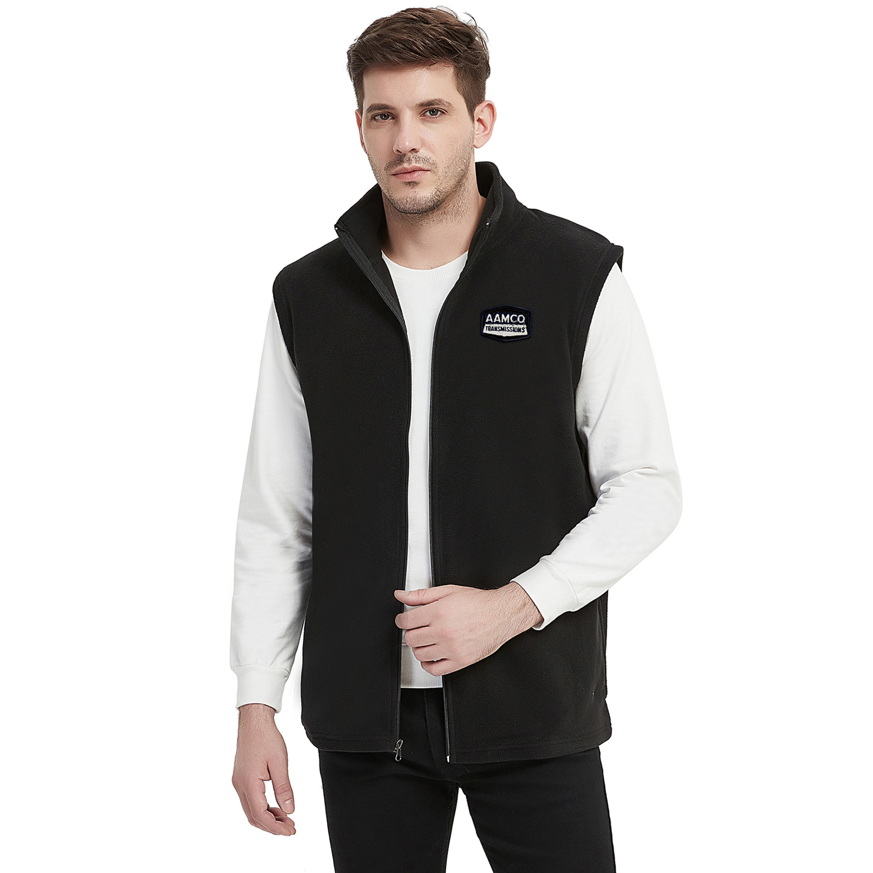 Men's Basic Full-zip Polar Fleece Vest 8