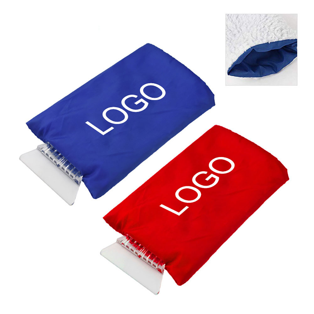 Car Ice Scraper Mitt with Fleece Lined 2