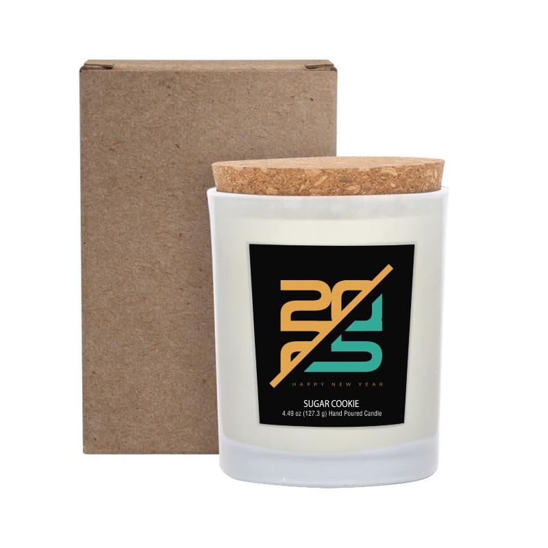 6 oz. Lumin Frosted Candle with Lid 2