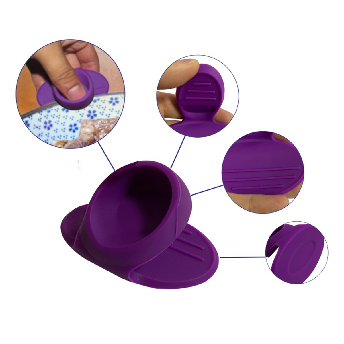 Silicone Heat Resistant Cooking Pinch Mitts 1